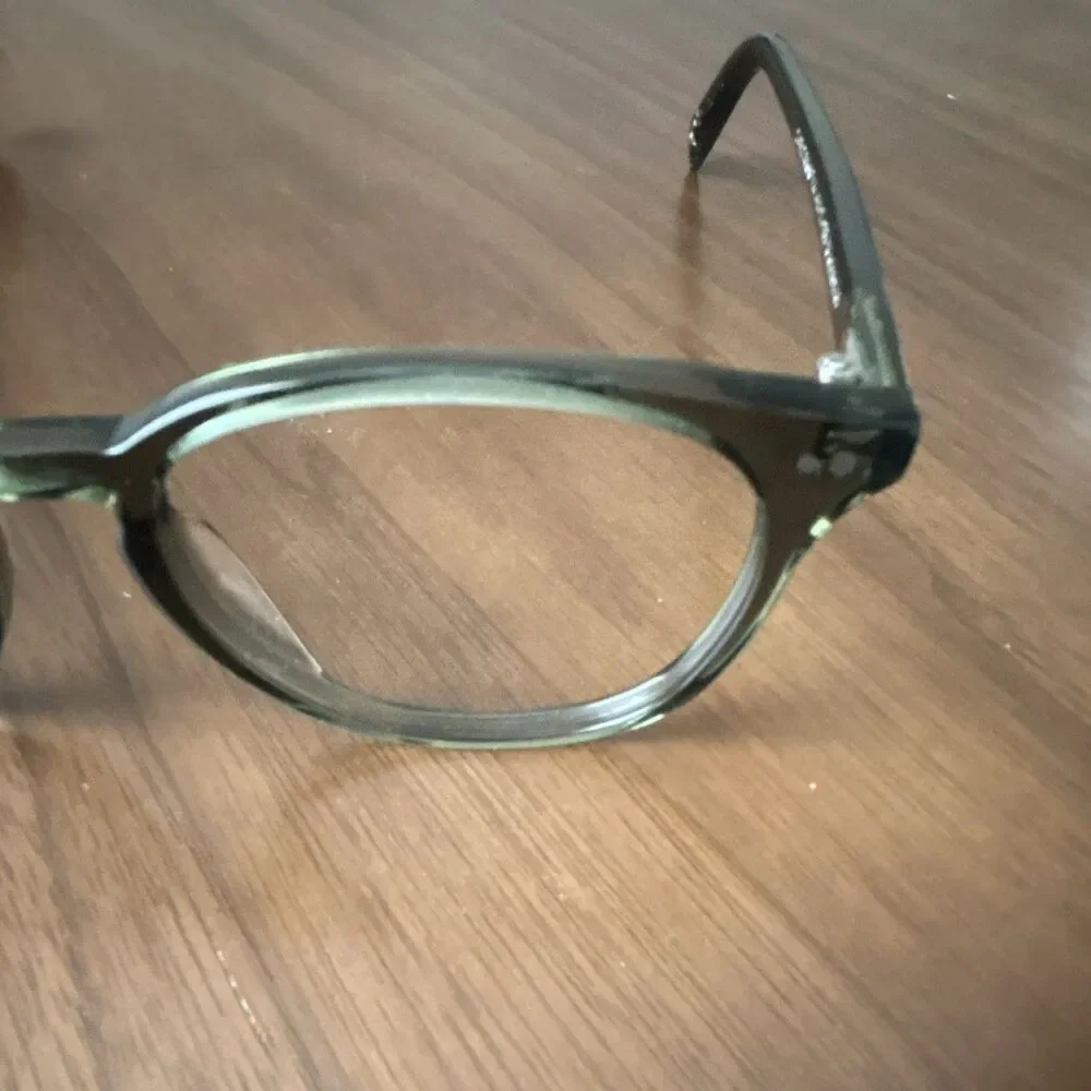 Warby Parker Carlton N 714 Green Full Rim Plastic Eyeglass Frames 48-17-135